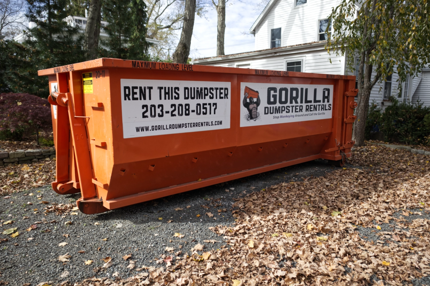 Dumpster Rental North Branford Driveway